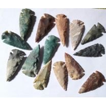 fancy jasper stone arrowheads